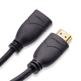 Cablesson Basic 2m High Speed HDMI Extension Cable (HDMI Type A, HDMI 2.1/2.0b/2.0a/2.0/1.4) - 4K, 3D, UHD, ARC, Full HD, Ultra HD, 2160p, HDR - for PS4, Xbox One, LCD, LED, UHD, 4k TVs - Black