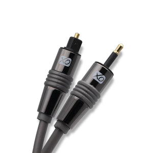 XO Premium Serie Mini TOSLINK auf Optical Digital S/PDIF Audio Kabel Lead AV - 10m - Kompatibel mit PS4/PS3, Xbox One, Wii, Sky Q, Sky HD, HD Fernsehern, DVD, AV Amp, Heimkinosysteme, MP3 players