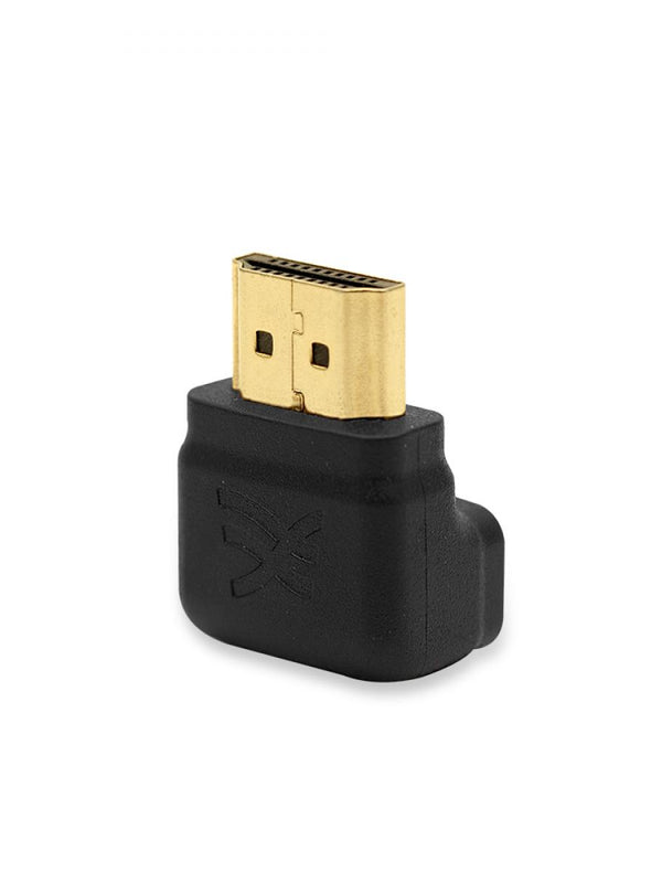 Cablesson Right-Angle 270 Degree HDMI Adapter (24K Gold Plated v1.3 & v1.4 & 2.0 supported 1080p Full HD) - High Speed - 2160p, 4k2k - 3D Enabled Blu-ray SkyHD VirginHD Blu-ray LED LCD HDtv - Black