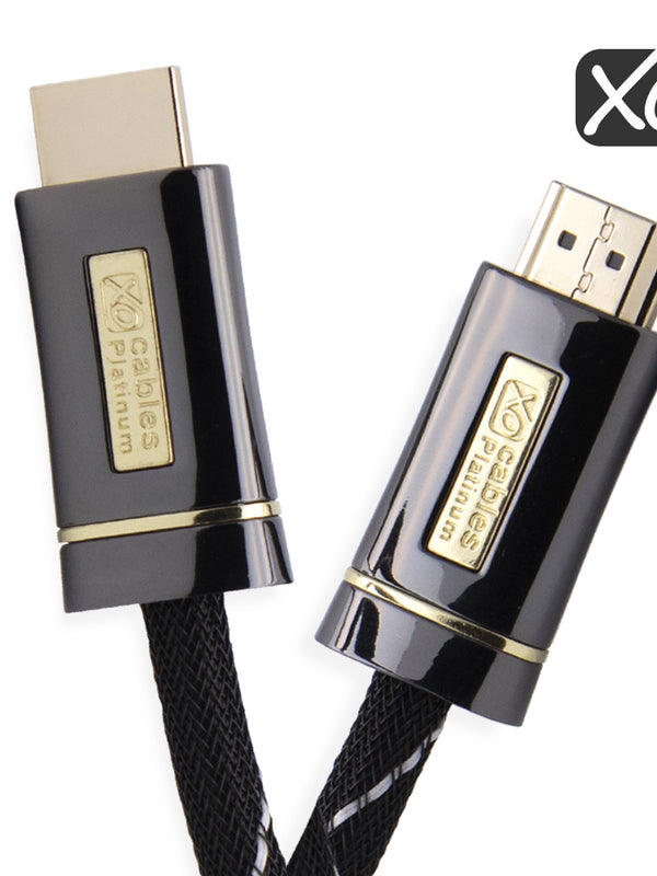 XO Platinum 3m High Speed HDMI Kabel (HDMI Typ A, HDMI 2.1/2.0b/2.0a/2.0/1.4) - 4K, 3D, UHD, ARC, Full HD, Ultra HD, 2160p, HDR - fÃ¼r PS4, Xbox One, Wii, Sky Q, LCD, LED, UHD, 4k Fernsehern - Schwarz