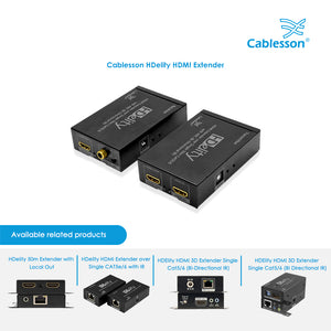 HDElity HDMI Extender mit BI-Directional IR ARC (Coax und SPDIF) mit Local Out