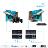 HDElity HDMI Extender mit BI-Directional IR ARC (Coax und SPDIF) mit Local Out