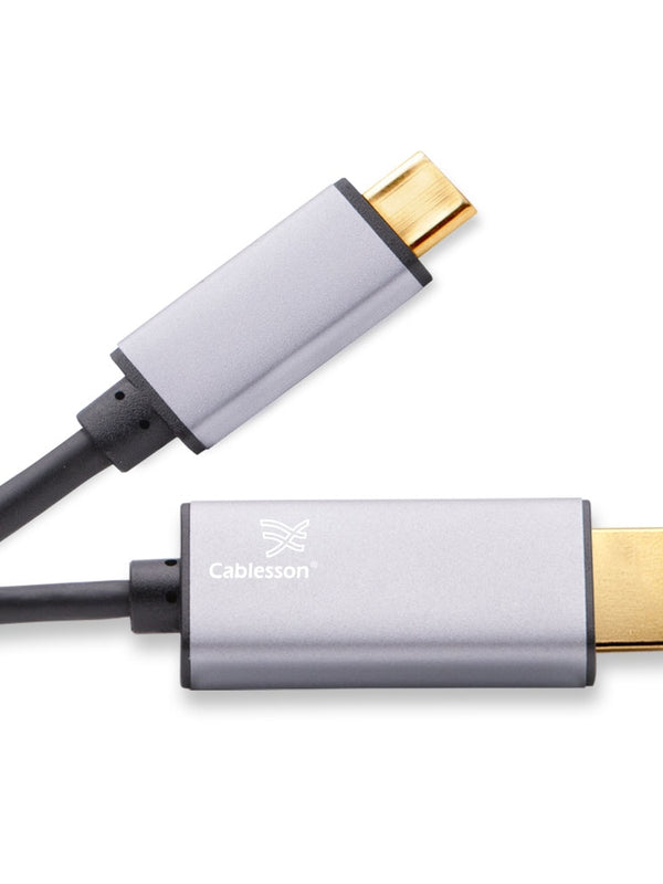 Cablesson 2m USB Typ C männlich auf HDMI männlich Adapter Kabel mit Aluminiumschalen 4K@30Hz (UHD 4Kx2K, Thunderbolt 3 Kompatibel) Adapter Konverter für iMac 2017, Macbook Pro 2017 2016 - Schwarz