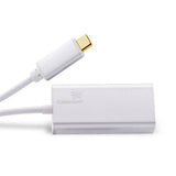 Cablesson USB Typ C männlich auf RJ45 Adapter mit Aluminiumschalen 0.23M unterstützt 1000Mb (Gigabit LAN Network Port Connector Adapter Konverter Kabel) für Typ C Geräte - Weiß