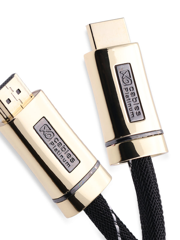 XO Platinum - HDMI zu HDMI Kabel - Stecker auf Stecker - 10m - Gold