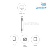 Cablesson Ivuna - 2er-Pack Micro-HDMI-Kabel - 3m