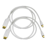 Cablesson 2er Pack x 3m Mini Display Portauf HDMI Konverter Video Stecker - Stecker mit Stecker - 3D mit Audio - Thunderbolt Mini DP auf HDMI Adapter fÃ¼r iMac, MacBook Pro, MacBook Air, Mac mini