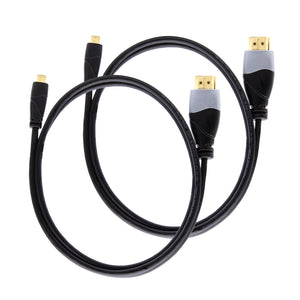 Cablesson Ivuna - 2er-Pack Micro-HDMI-Kabel - 1,5 m