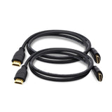 Cablesson-Grundlagen (2er-Pack) 2 m High-Speed-HDMI 2.0-Kabel 18 Gbit / s, 4 K, Ultra HD, High Speed fÃ¼r Apple Fire TV, Xbox, PlayStation, Arc, 4K UHD 2160P HD-Video 1080P, 3D, Ethernet, PS3, PS4