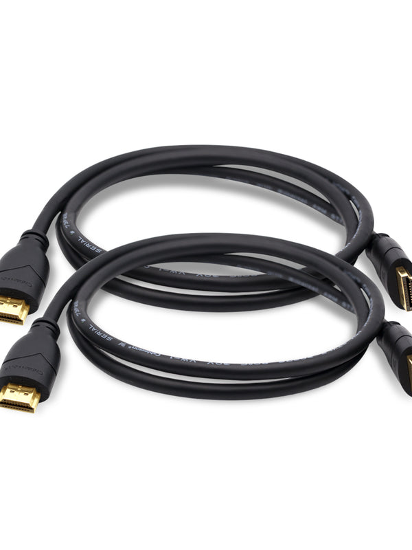 Cablesson Basics (2 pi?ces) 8m HDMI High-Speed 2.0 18Gbps c?ble 4 K Ultra HD haute vitesse pour Apple Fire TV, TV, Xbox, PlayStation, Arc, 4K UHD 2160p HD vid?o 1080P, 3D, Ethernet, PS3, PS4