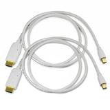 Cablesson 2er Pack x 1m Mini Display Portauf HDMI Konverter Video Stecker - Stecker mit Stecker - 3D mit Audio - Thunderbolt Mini DP auf HDMI Adapter für iMac, MacBook Pro, MacBook Air, Mac mini