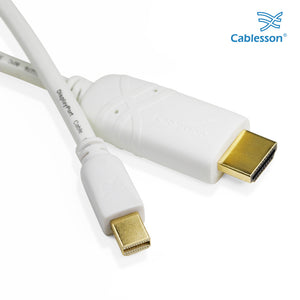 Cablesson - Mini Displayport auf HDMI-Stecker-Kabel - 3 m - 2er Pack