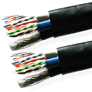 VDC Contractor Series Multimedia Hybrid Cable (2 x Cat 6 U/UTP, 1 x Cat 5E U/UTP and 2 quad shielded RG6), Black 250-100-212 - 2m