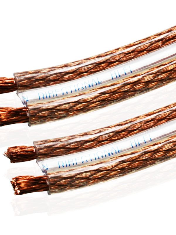 Van Damme 2 x 6.0mm Audio Twin Interconnect Speaker Cable (Total Definition Directional Hi-Fi) 268-506-000 7 Metre / 7M