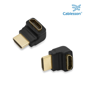 Cablesson - HDMI 2.0 Adapter - rechtwinklig 270 Grad - Packung mit 5 Stück