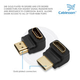 Cablesson - HDMI 2.0 Adapter - rechtwinklig 90 & 270 Grad - 2er Pack