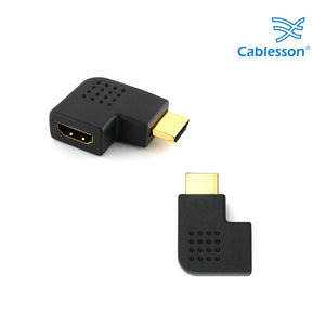 Cablesson - HDMI 2.0 Adapter - Vertikale Wohnung links 270 Grad - 2er Pack