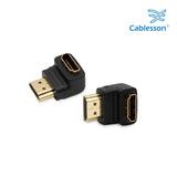 Cablesson - HDMI 2.0 Adapter - rechtwinklig 90 Grad - 2er Pack