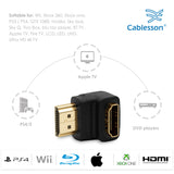 Cablesson - HDMI 2.0 Adapter - rechtwinklig 90 & 270 Grad - 4er Pack