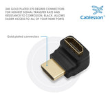 Cablesson - HDMI 2.0 Adapter - rechtwinklig 270 Grad - 2er Pack