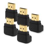Rechtwinkliger 5 x 270-Grad-HDMI-Adapter von Cablesson (24 Karat vergoldet, v1.3 & v1.4 & 2.0 unterstützt 1080p Full HD) - High-Speed - 2160p, 4k2k - 3D-fähiger Blu-ray-SkyHD-HD-Blu-ray-LED-HD-Fernseher