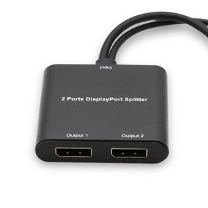 Mini-DisplayPort-Splitter mit 2 Anschlüssen - MST-Hub-Multi-Monitor-Splitter - Dual-Monitor-Setup - DP 1.2-Kompatibilität - Plug & Play-System