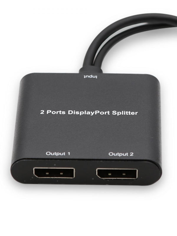 Mini-DisplayPort-Splitter mit 2 Anschlüssen - MST-Hub-Multi-Monitor-Splitter - Dual-Monitor-Setup - DP 1.2-Kompatibilität - Plug & Play-System