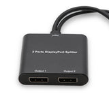 Mini-DisplayPort-Splitter mit 2 Anschlüssen - MST-Hub-Multi-Monitor-Splitter - Dual-Monitor-Setup - DP 1.2-Kompatibilität - Plug & Play-System