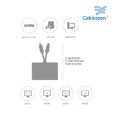 Cablesson - Display Port Splitter - 2 Port