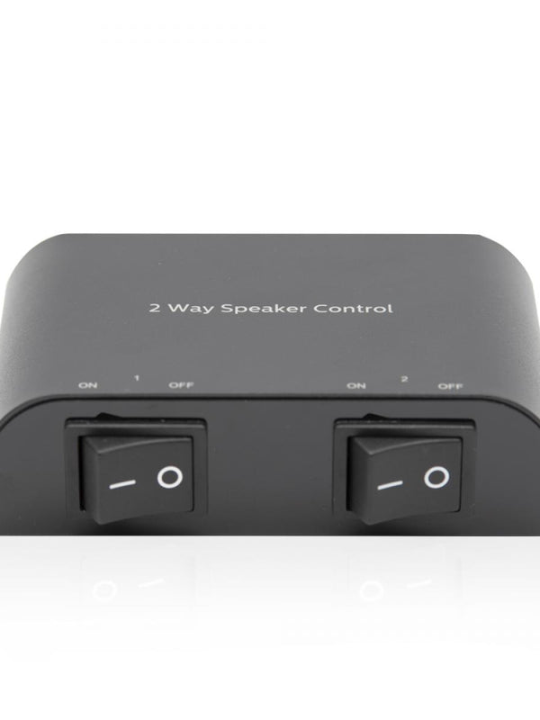 Cablesson - 2-Wege-Lautsprecher-Steuerschalter Verbinden Sie 1 Ausgang 2 Lautsprecherpaare Switch Box Stereo Ã¢â‚¬â€œ HiFi-Lautsprecher-Audio-Schalter