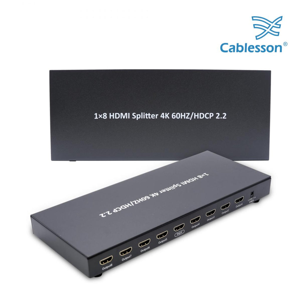 Cablesson - 4x2 HDMI Matrix mit Audio Extraction HDCP 2.2