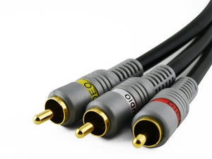 Cablesson - Gold Series Composite AV & Audio Red-- Weiß-Gelb - 1m - Kabel