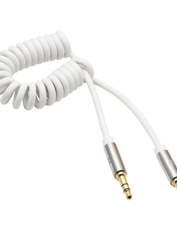 XO - 3.5mm Male to Male 2M (with spring cable) - White