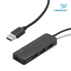 Cablesson - USB 4 x USB 3.0-Hub-Kabel - 250mm - Schwarz & - Weiß