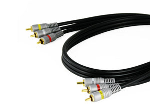 Cablesson - Gold Series Composite AV & Audio Red-- Weiß-Gelb - 1m - Kabel