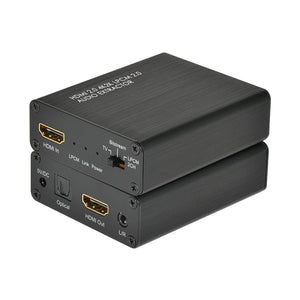 HDelity HDMI 2.0 Audio Extractor 4K2K HDMI zu Optical Spdif Toslink Converter Unterst&#252;tzung 4K @ 30Hz ARC 3D f&#252;r Blu-ray-DVD-Player Sky HD Box PS3 PS4 Xbox One