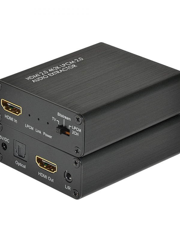 HDelity HDMI 2.0 Audio Extractor 4K2K HDMI zu Optical Spdif Toslink Converter Unterst&#252;tzung 4K @ 30Hz ARC 3D f&#252;r Blu-ray-DVD-Player Sky HD Box PS3 PS4 Xbox One
