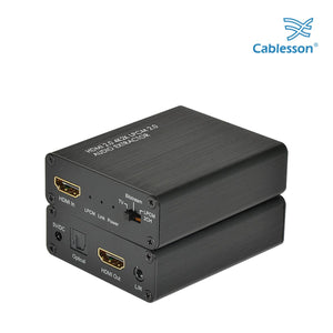 HDelity - HDMI 2.0 Audio Extractor 4K2K HDMI - optische Toslink Konverter ARC 3D