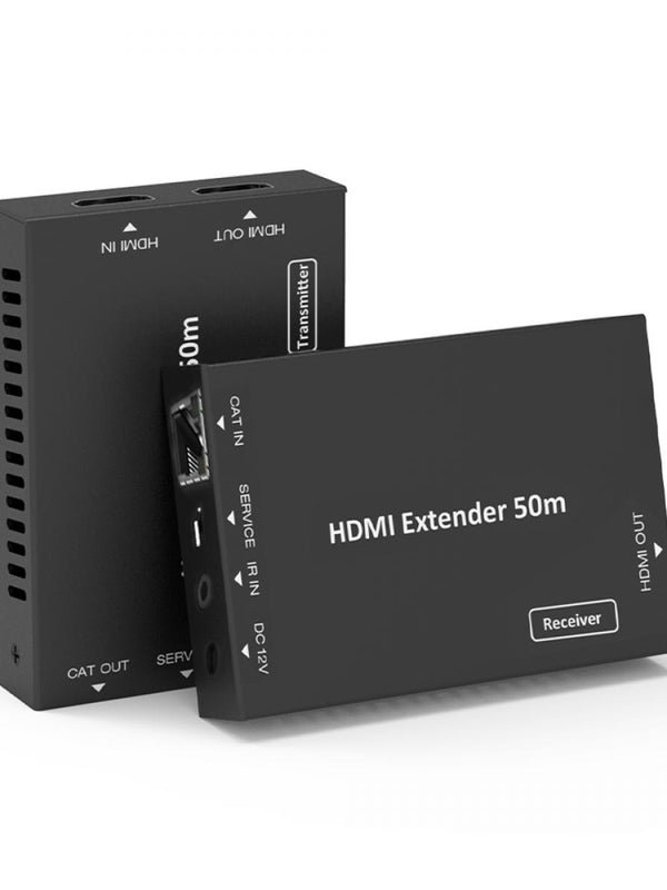 HDElity HDMI 2.0 Extender Pair HDR-Unterstﺃﺱtzung (4K @ 60Hz HDMI ﺃﺱber Ethernet-Kabel) - Bis zu 60 m - 4096 x 2160p Auflﺃ٦sung