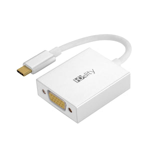 HDElity USB Type C Male to VGA Female Adapter-White