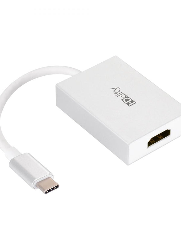 HDelity USB Type C to HDMI 2.1 Adapter - Male to Female -White