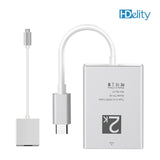 HDelity USB Type C to HDMI 2.1 Adapter - Male to Female -White