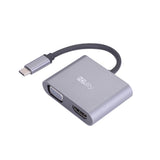 HDelity USB Type C Male to VGA Female +HDMI Female Adapter