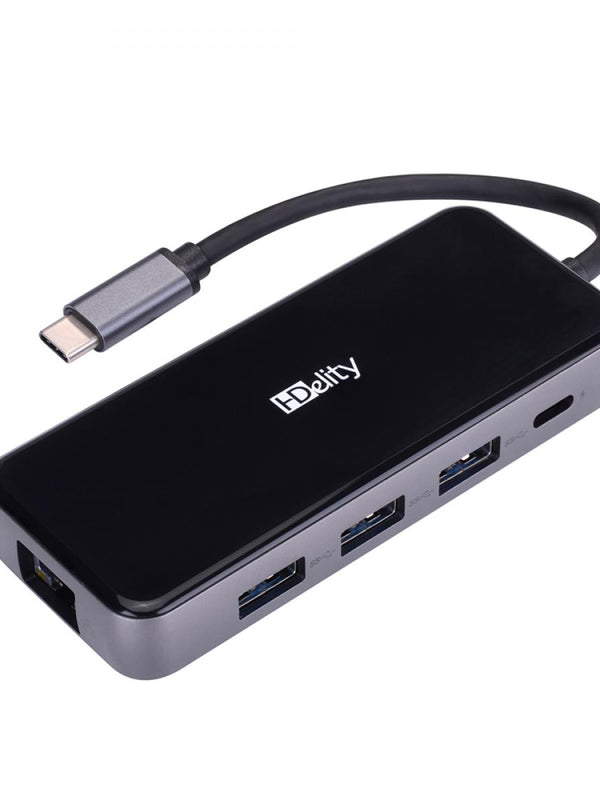 HDelity USB Type C Male to USB3.0*3+HDMI 8in1