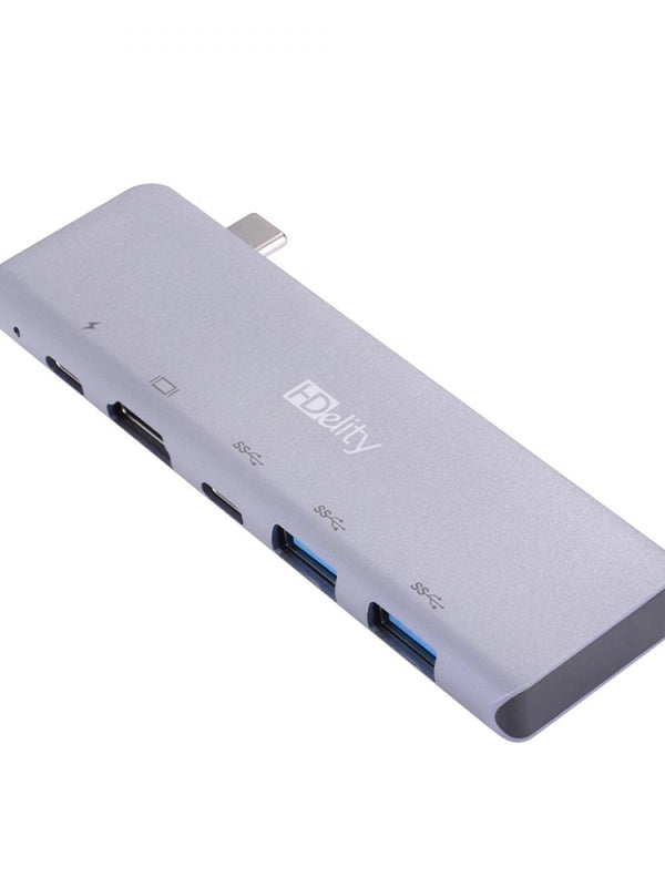 HDelity Type C Male to 2*USB 3.0+HDMI+ PD charging Adapter