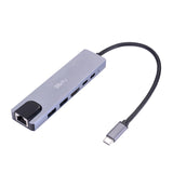 HDelity USB Type C Male to USB 3.0 * 2 + HDMI +Type C Female * 2 Adapter 6 in 1