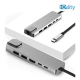 HDelity USB Type C Male to USB 3.0 * 2 + HDMI +Type C Female * 2 Adapter 6 in 1