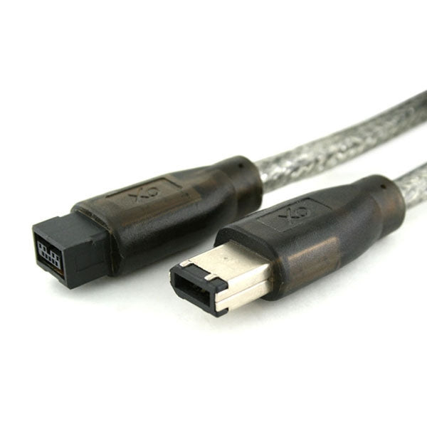 XO FireWire 800 to 400 Cable - 2m - 9 pin (male) to 6 pin (male) - IEEE 1394b (Compatible with MAC and PC) - 2 Metres PRO FusionXLS Cable