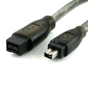 XO FireWire 800 to 400 Cable - 2m - 9 pin (male) to 4 pin (male) - IEEE 1394b (Compatible with MAC and PC) - 2 Metres PRO FusionXLS Cable