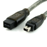 XO FireWire 800 to 400 Cable - 5m - 9 pin (male) to 4 pin (male) - IEEE 1394b (Compatible with MAC and PC) - 5 Metres PRO FusionXLS Cable